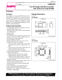 Datasheet LC662106A manufacturer Sanyo